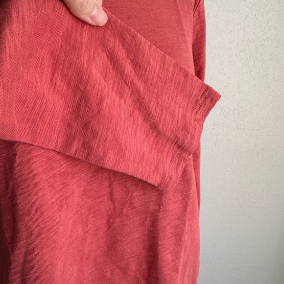 NWT Pendleton Salmon 100% Cotton Long Sleeve Basic Tee Womens L Closet Staple - Picture 5 of 5